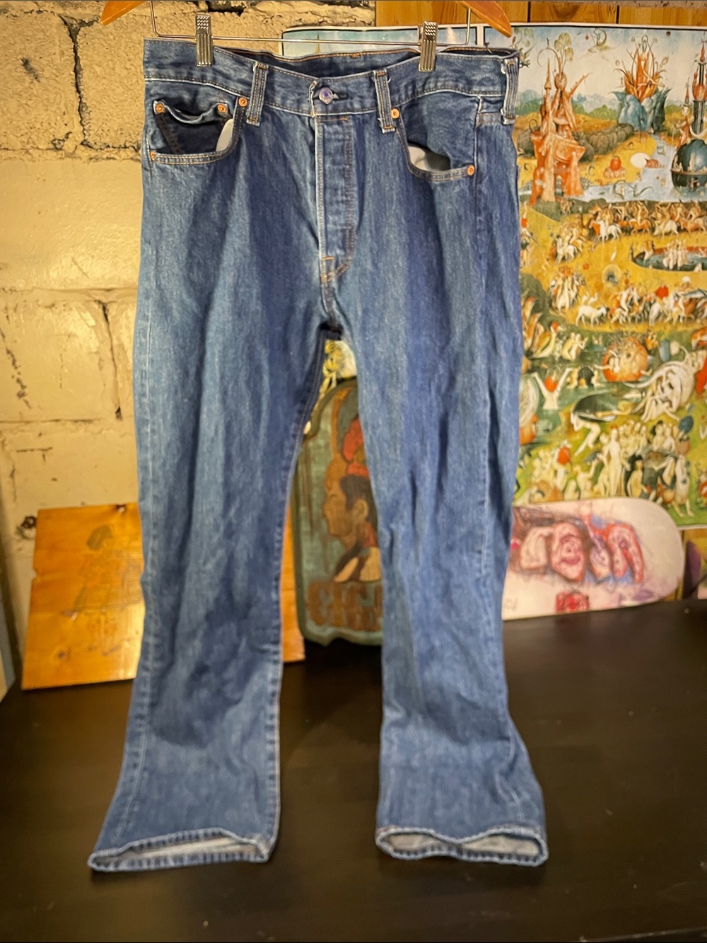 Levi’s 501 button fly jeans
